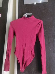 Burgundy Long Sleeve Top