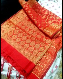 Unstitched Green Lahenga, Blouse And Dupatta Set Combo