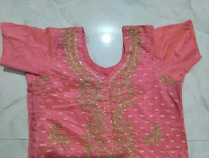 Pink Kurta Set with Pants