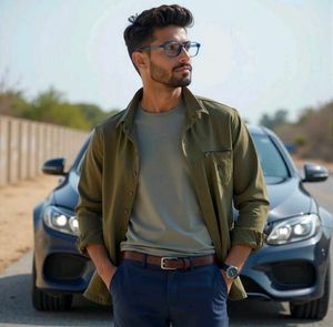 Lenskart Air Online Blue Full Rim Rectangular
