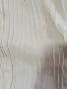 Elegant Beige High-Low Dress with Black Lace