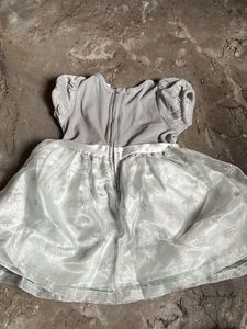 Cute Silver Snowflake Dress
