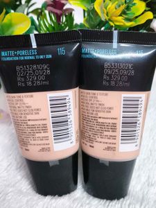 Pack of 2 Maybelline New York Liquid Foundation, M