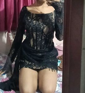 Gothic corset lace mini dress