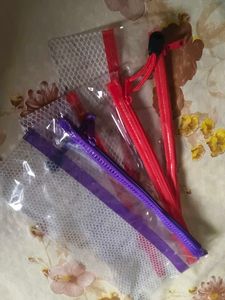 Set of 3 Clear Zipper Pouches