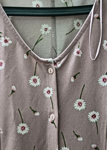 Mini Dress Pink Flower