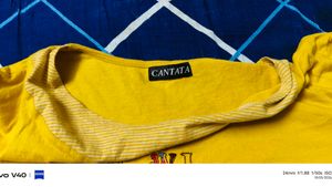 Yellow Graphic Print T-Shirt