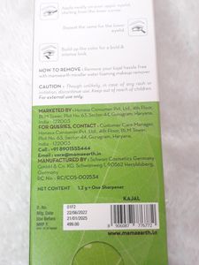 Mamaearth Long Stay Kohl Pencil, Kajal Black Water