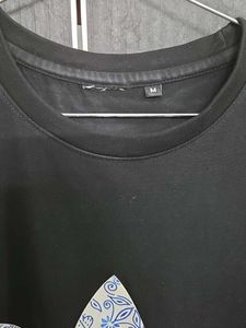 Adidas Black T-Shirt with Paisley Logo