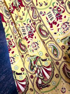Yellow Elephant Print Maxi Dress