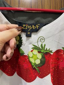 Cute Strawberry Print Kurta