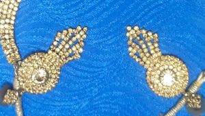 Gold And Diamond Jewellery Set With Earrings