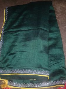 NEW Fancy saree with Work blouse piece