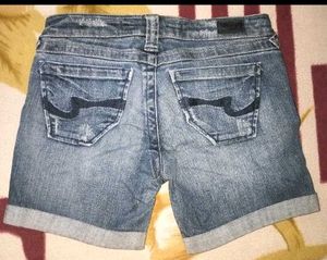 Denim Shorts Cuffed