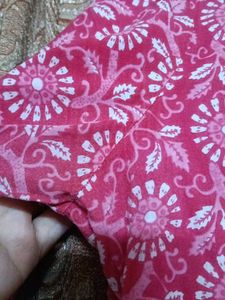 Pink Floral Print Kurta