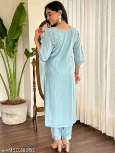 "Turquoise Temptation" kurta set