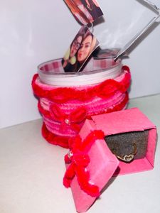 Handmade Pink Birthday Cake Decor