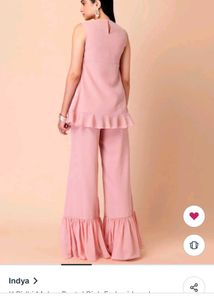 Elegant Pink Embroidered Kurta Set
