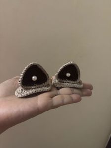 Cute Crochet Cat Ear Hair Clip one pcs