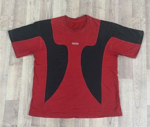 Deadpool Men's Red & Black acid washed T-Shirt