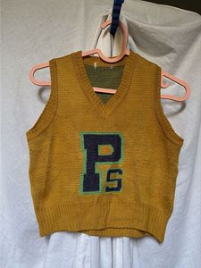Retro Knit Sweater Vest