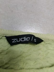 Lime Green Textured T-Shirt