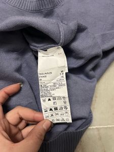 Benetton Blue Cotton Sweater