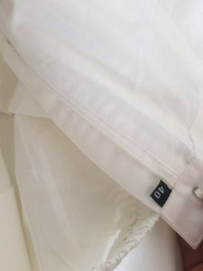 new👌Classic White Wide-Leg Trousers 40 S