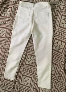 Cream White Skinny Jeans