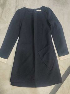 Korean Navy Blue one piece dress (winter)