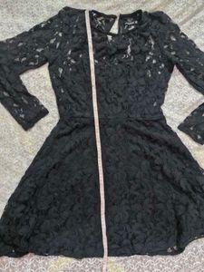 Chic Black Lace Dress