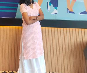 Baby Pink Straight Kurta 🌸