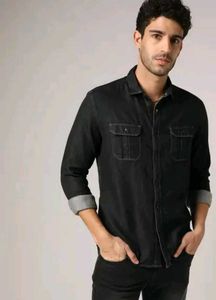 Men's Dark Denim Shirt