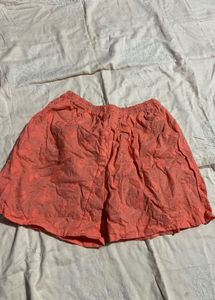 Coral Embroidered Tank Top Set
