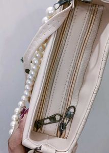Chic Pearl Handle Handbag