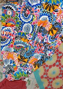 Vibrant Top and Skirt Combo