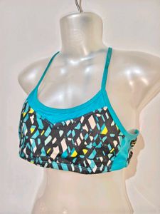Trendy Geometric Print Sports Bra