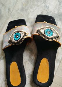🧿Beaded Evil Eye Flat Sandals