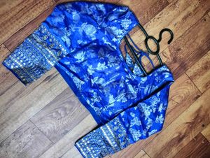 😍💙Royal Blue Padded Blouse