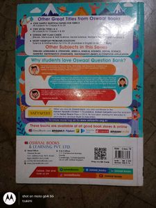 Oswall CBSE question bank science class 10 book
