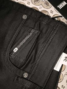 Diesel Black Jeans - Straight Fit Jean