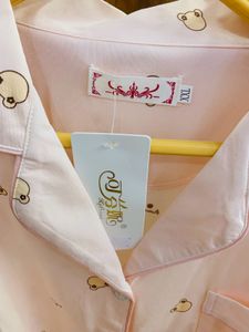 Cute Pink Pajama Pants with Bear Print