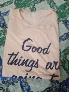 Xxl Light Pink Colour  Full Sleeve T Shirt