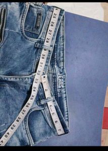 Stylish Men's Blue Cargo Jeans