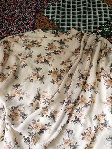 Floral Print Sheer top