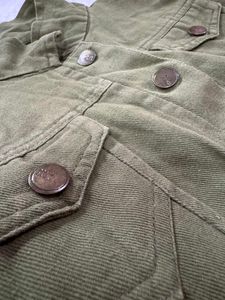 Olive Green Denim Jacket