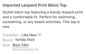 Imported Stylish Leopard Print Bikini Top
