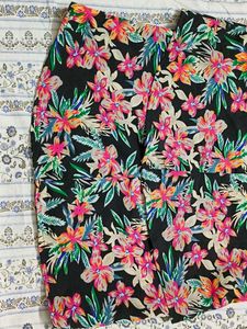 Tropical Floral Tiered Tunic Top