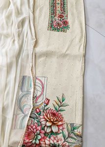 Elegant Floral Print dress material choose any 1
