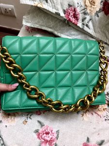 Green Zara shoulder bag